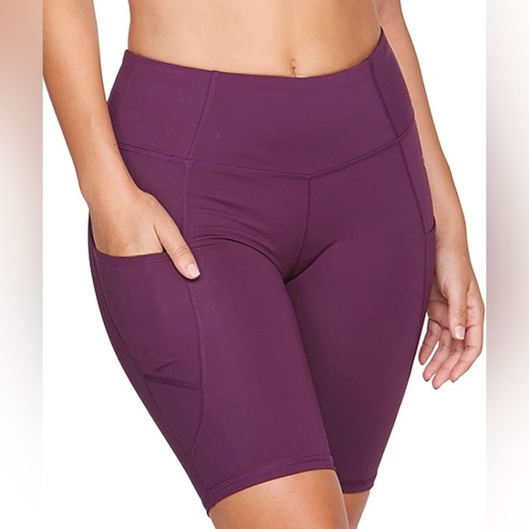 GIRLFRIEND COLLECTIVE Shorts Women's 3XL Mauve Biker Running High-Rise Athletic - Picture 1 of 7
